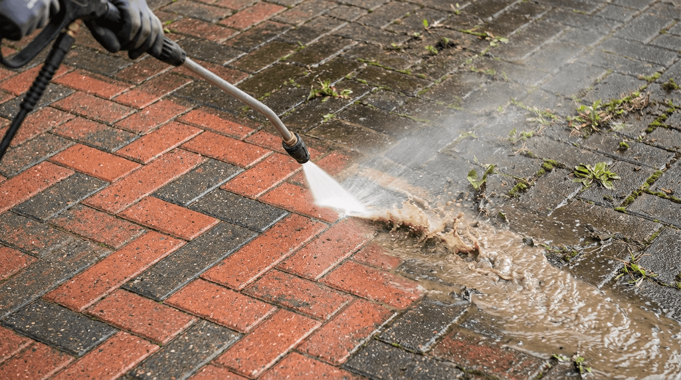 Block paving cleaning specialist in Surrey