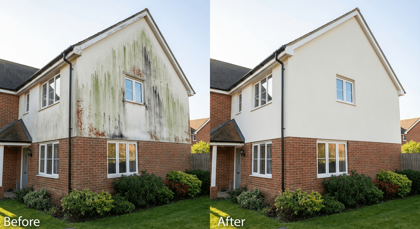 Render and exterior wall cleaning in Surrey